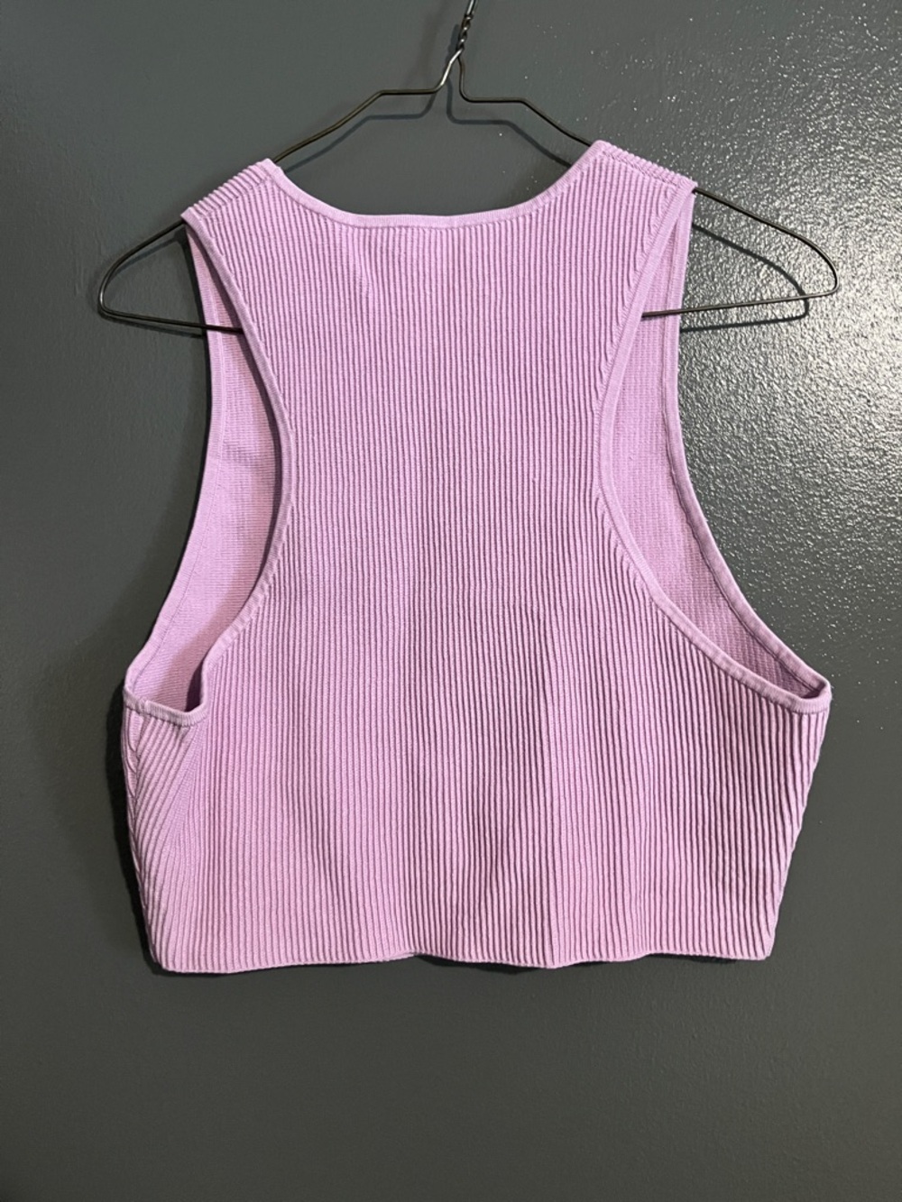 Babaton Lilac Ribbed Cropped Tank - Picture 5 of 5